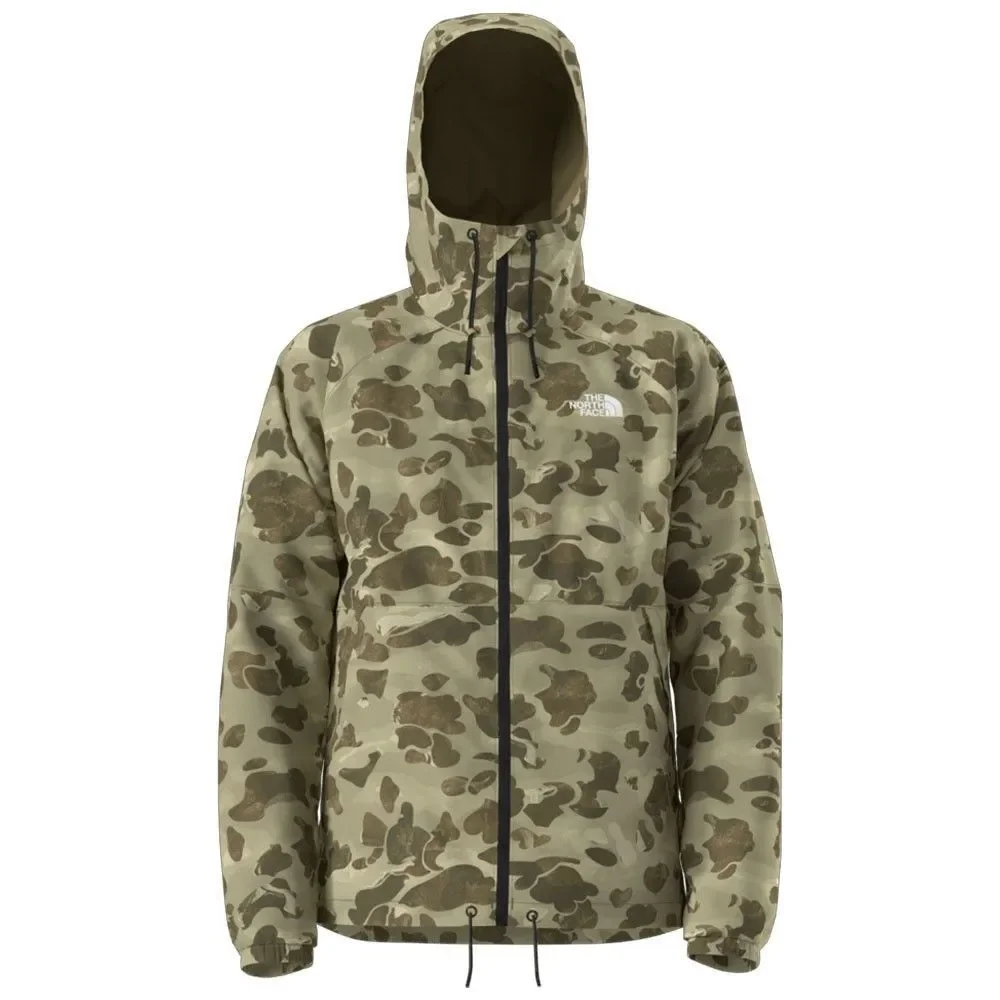 The North Face Men's Antora Dryvent Waterproof Hoodie Rain Jacket Cedar Camo L